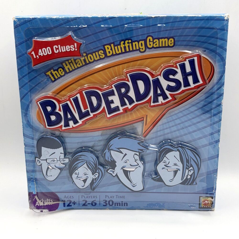 Balderdash Board Game Hilarious Bluffing Game 2009 Mattel Complete